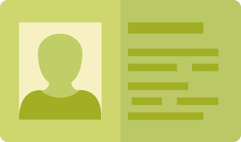 Green Identification Card From a Uniform 